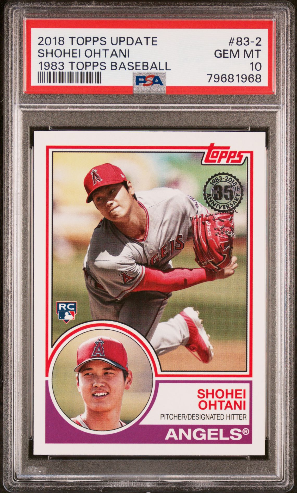 2018 Topps Topps Update #83-2 Shohei Ohtani front