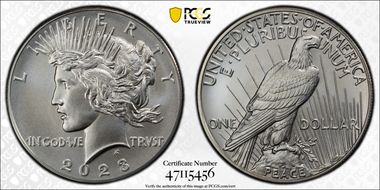 2023 $1 Peace Dollar MS70