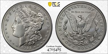 2023 $1 Morgan Dollar MS70