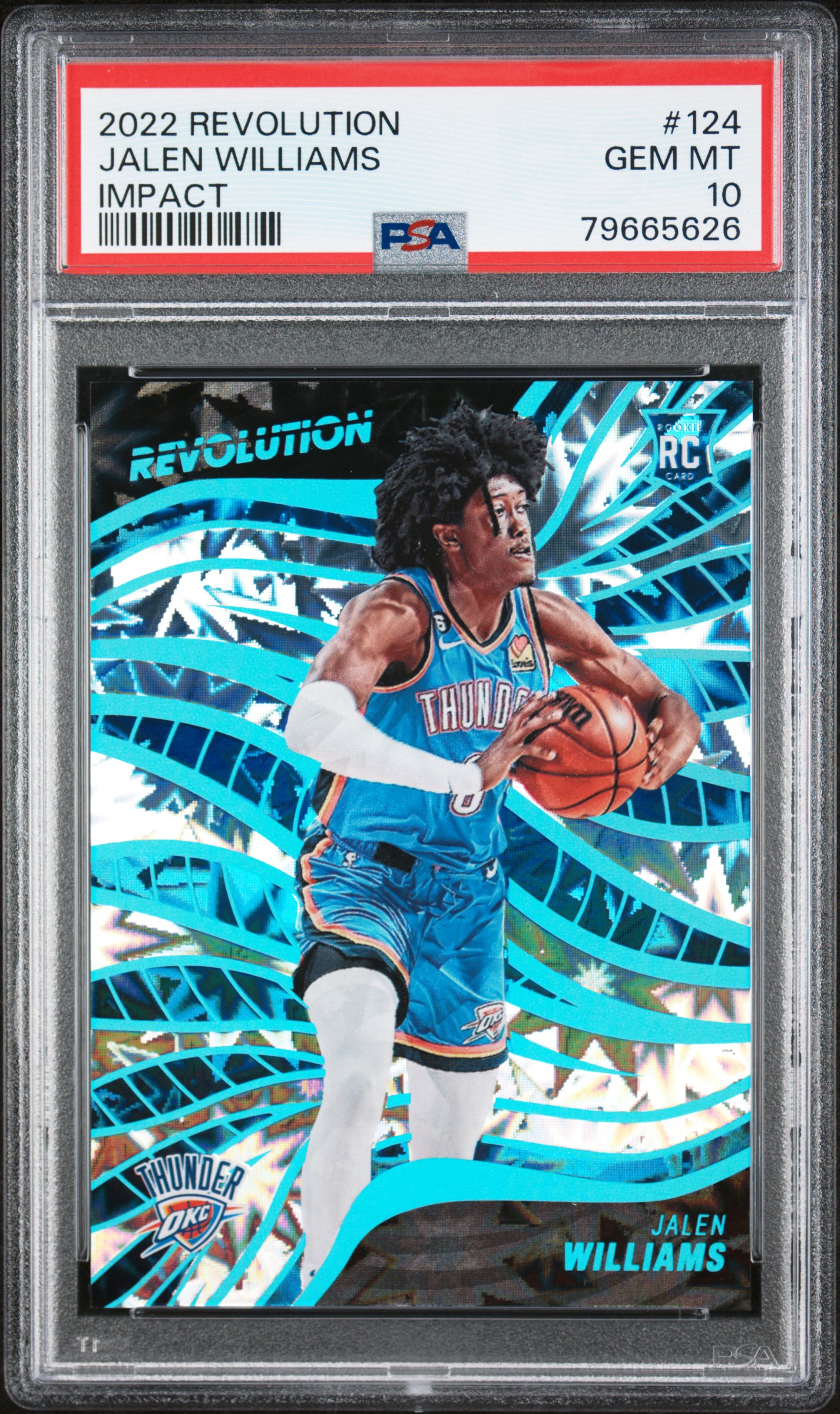 2022 Panini Revolution Jalen Williams #124 (Impact) Gem Mt 10 front