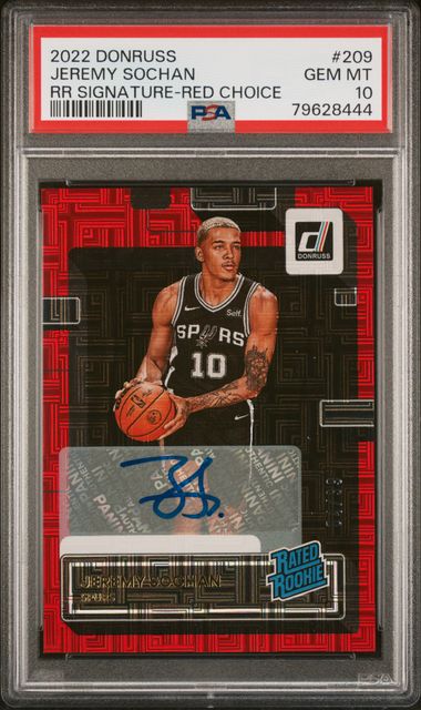 2022 Panini Donruss Red #209 Jeremy Sochan front