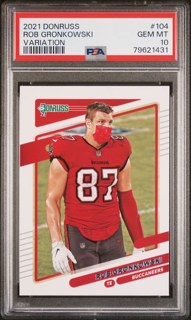 2020 Panini Contenders Season Ticket Rob Gronkowski Tampa Bay Buccaneers