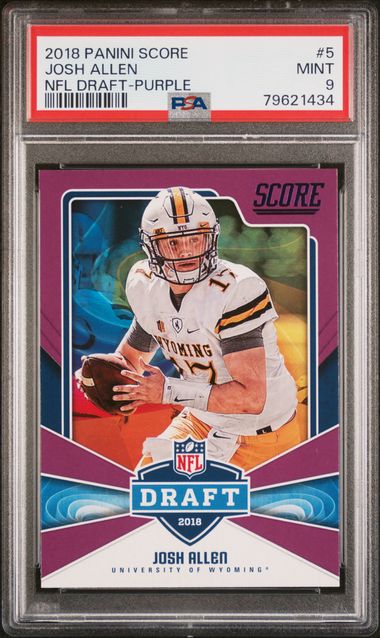 2018 Panini Score NFL Draft #5 Josh Allen PSA 8 on Goldin Marketplace