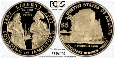 2007-W $5 Jamestown PR69DCAM