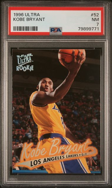 Sold at Auction: 1996-97 Fleer Kobe Bryant #203 Rookie Card
