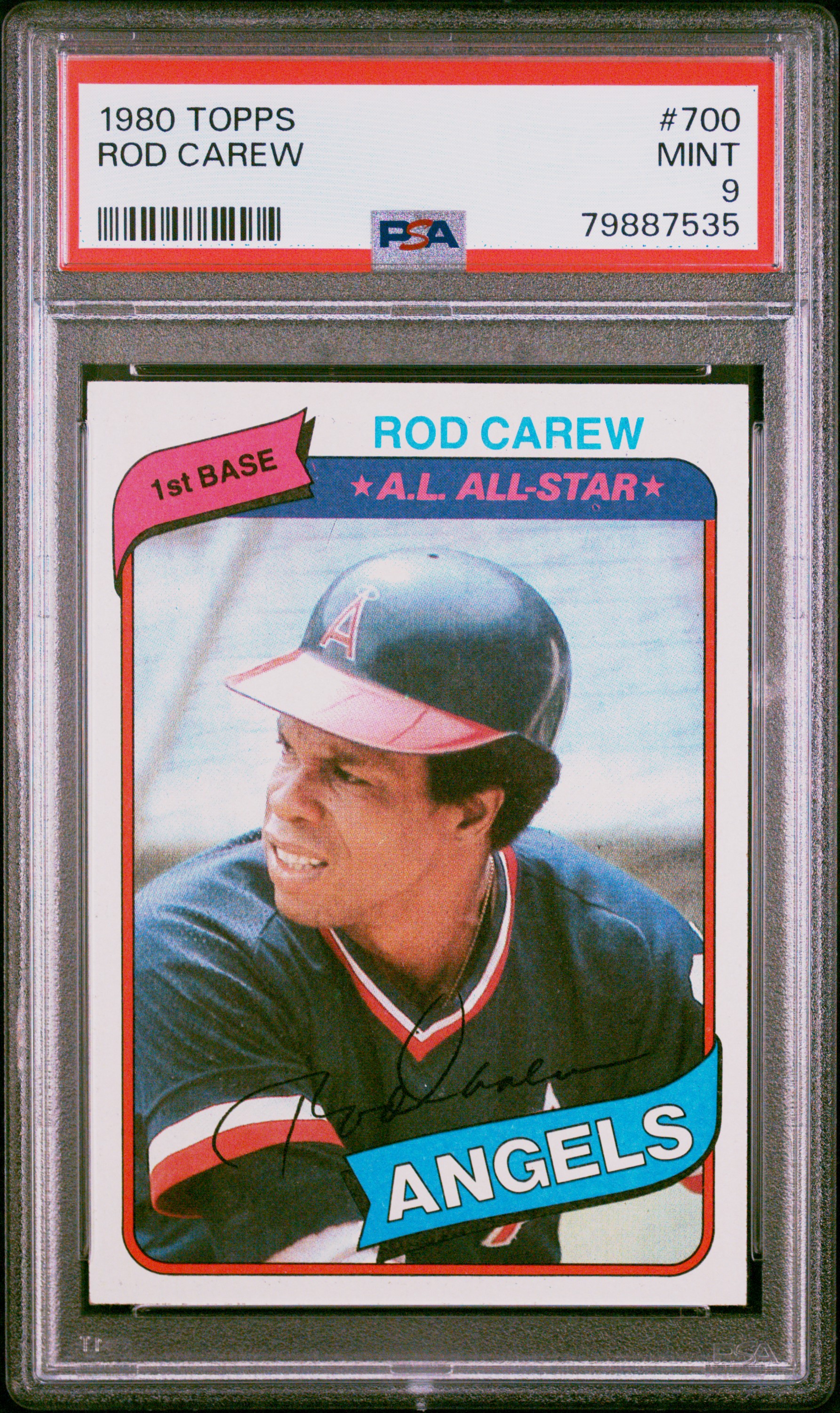 1980 Topps #700 Rod Carew – PSA MINT 9