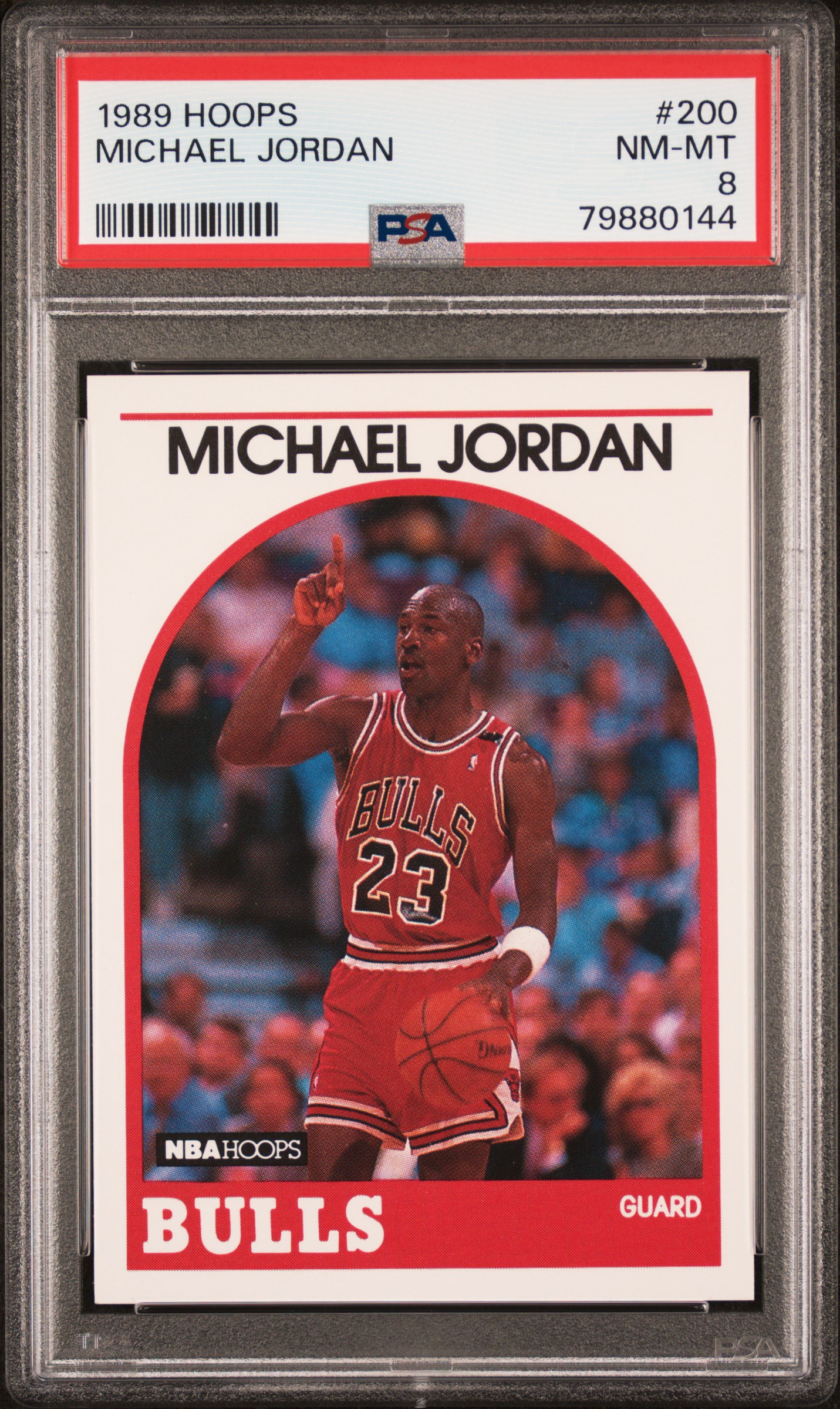 1989 Hoops #200 Michael Jordan PSA 8
