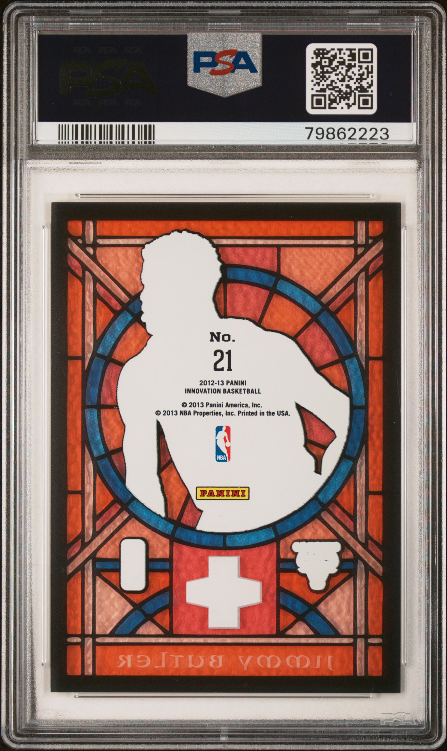 2012 Panini Innovation Stained Glass Jimmy Butler #21 (Stained Glass) Nm-Mt 8 back