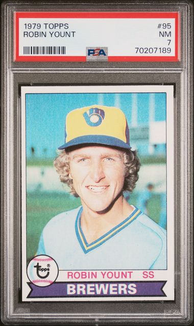 1979 Topps Baseball Cards - # 95 Robin Yount, SS, Milwaukee Brewers