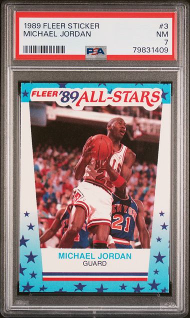 1989 Fleer #3 Michael Jordan front