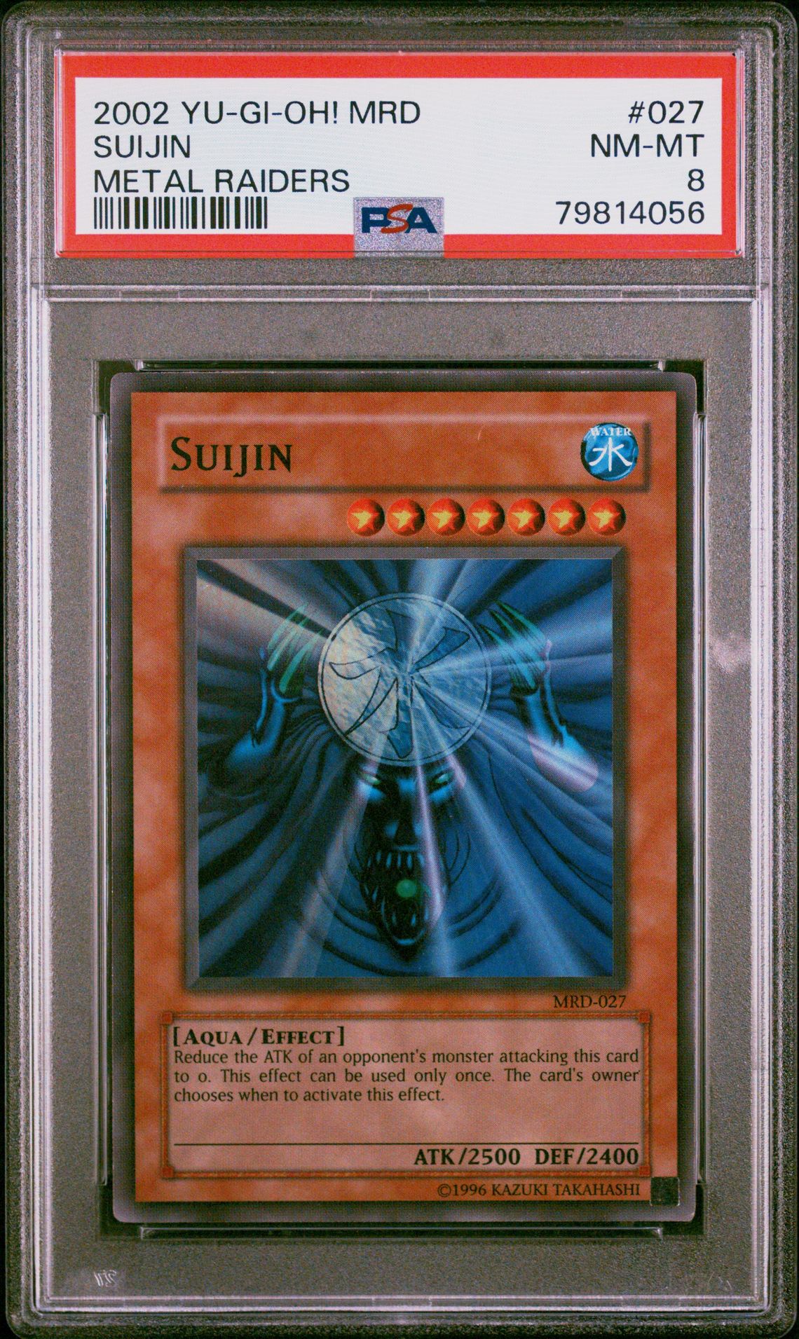 2002 Yu-Gi-Oh! YU-GI-OH! MRD-METAL RAIDERS #027 Suijin front