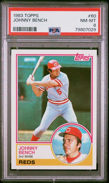 1969 Topps #95 Johnny Bench PSA 7