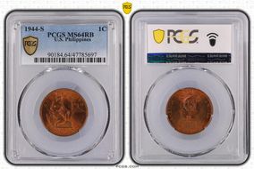 1944-S 1C MS64RB