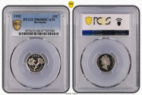 1995 10C KM-46a  Ag PR68DCAM