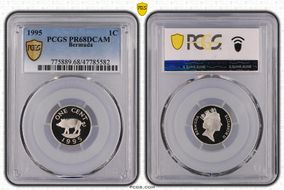 1995 1C KM-44c  Ag PR68DCAM