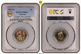 2023-C $2 Vietnam War Colorized MS67