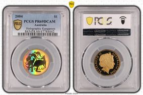 2004 $1 Holographic Kangaroos PR69DCAM