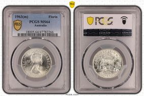 1963(m) Florin MS64