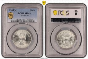 1963(m) Florin MS65