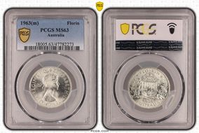 1963(m) Florin MS63