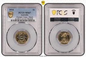 2016 $2 Olympic Team - Black Colorized MS67