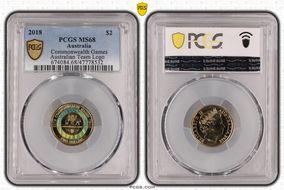 2018 $2 Commonwealth Games Australian Team Logo MS68