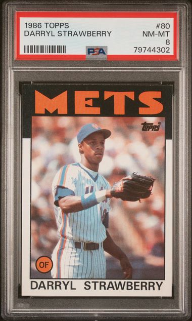 1986 Topps TOPPS #80 Darryl Strawberry front