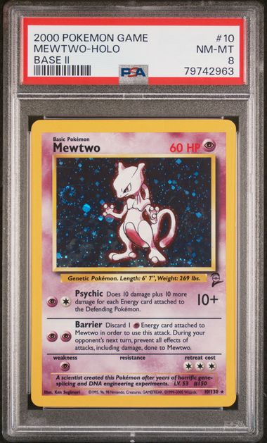 2000 Danone Pokemon Stadium Tip Shiny Gold #8 Mewtwo - PSA GEM MT 10 - Pop  3 on Goldin Auctions