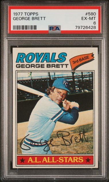 1975 Topps #228 George Brett Rookie Card - PSA NM-MT 8 on Goldin Auctions