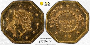 1854 G$1 BG-507 N1