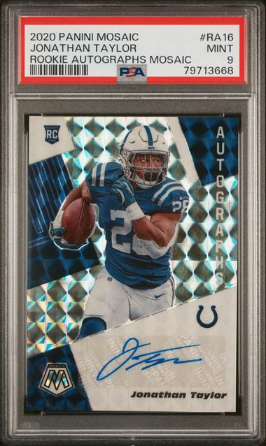 2020 Panini PANINI CHRONICLES PRIZM BLACK SILVER #PB7 Jonathan Taylor front