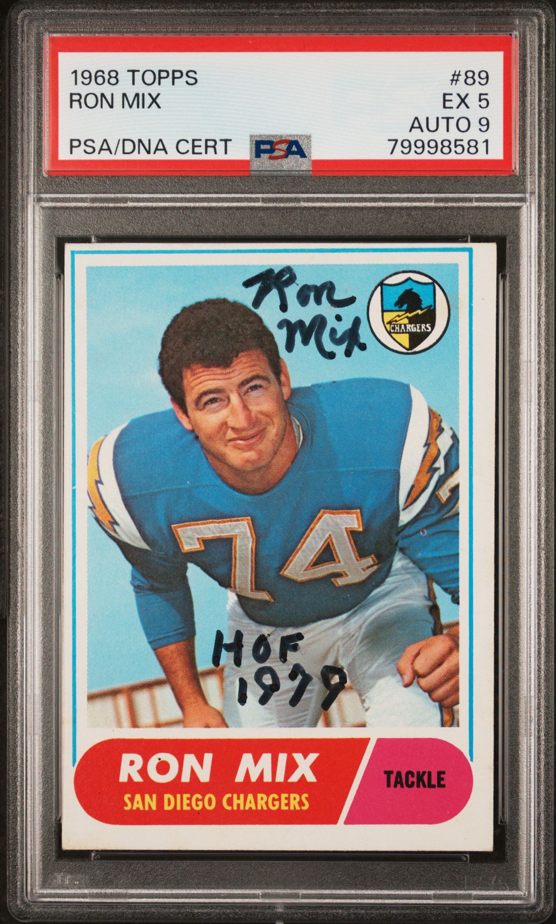 1968 Topps TOPPS #89 Ron Mix front