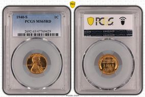 1940-S 1C MS65RD