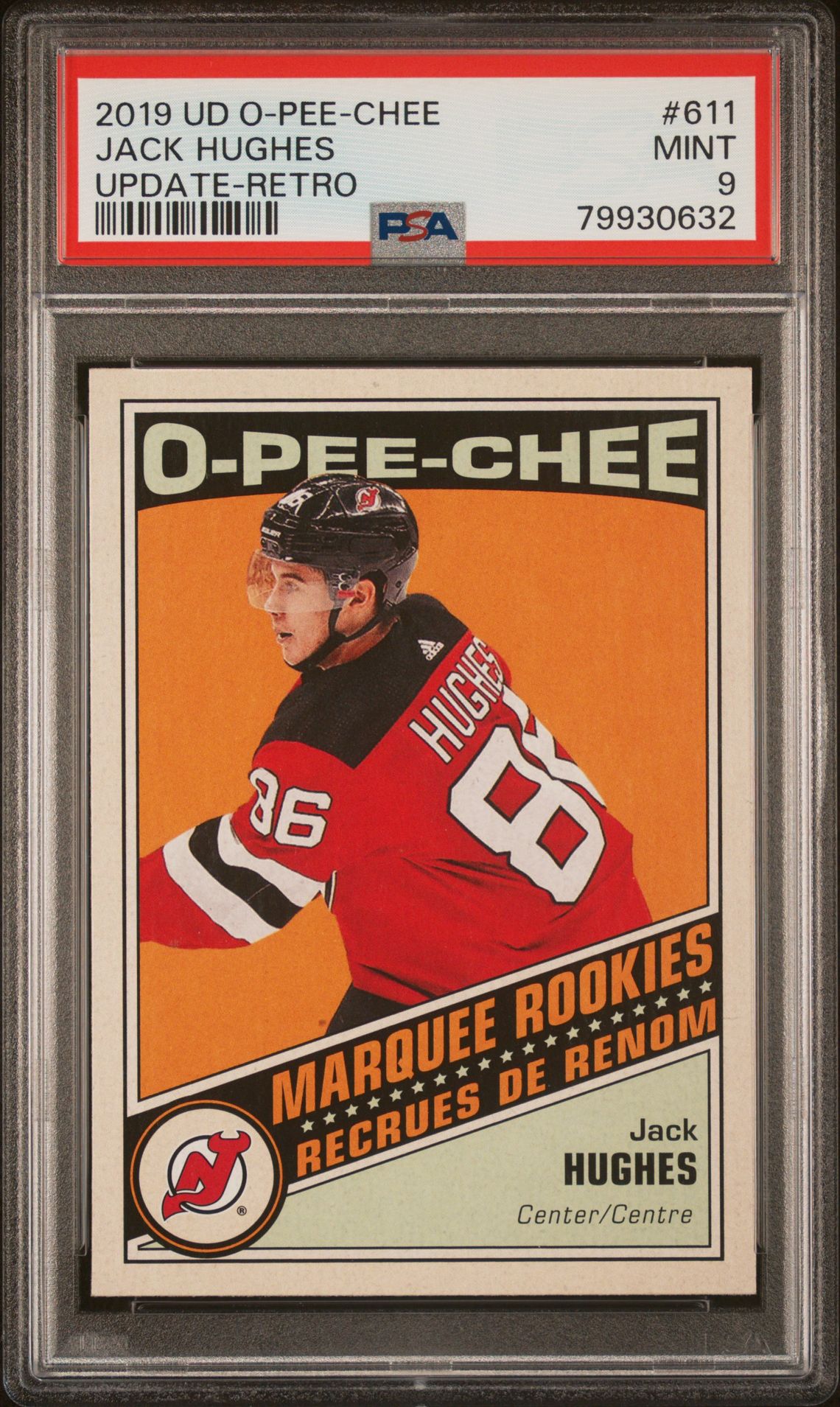 2019 Upper Deck UPPER DECK O-PEE-CHEE UPDATE RETRO #611 Jack Hughes front
