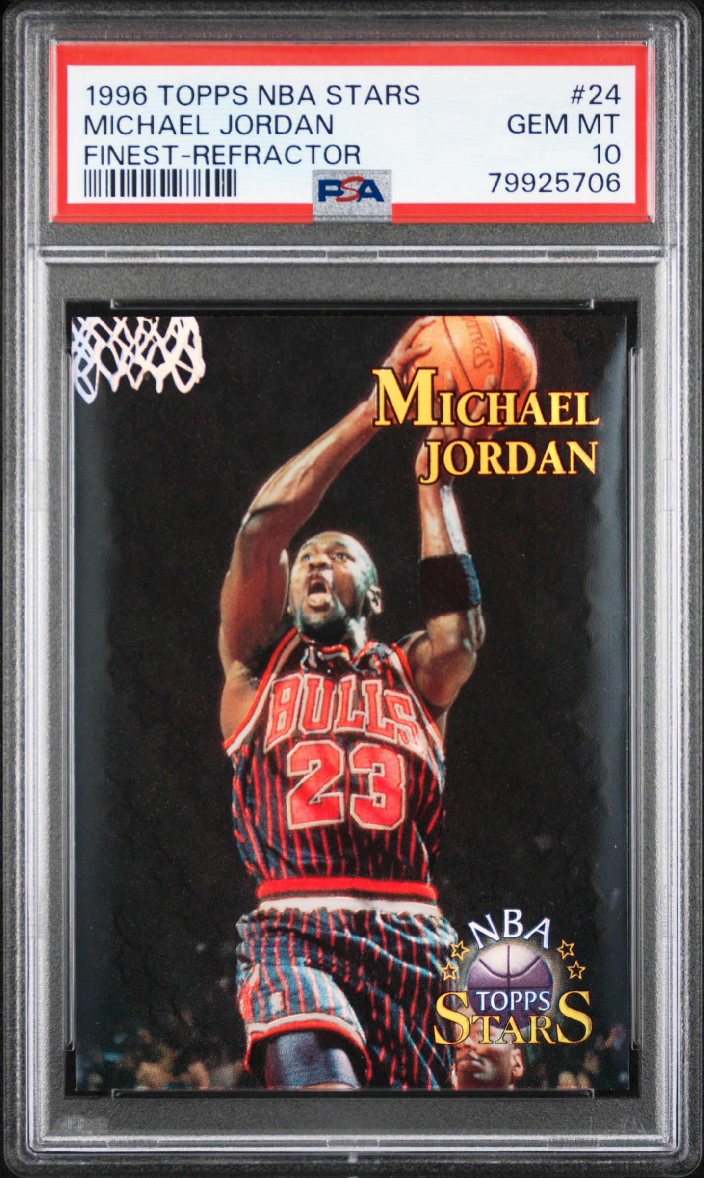 GBG Slabs's 1996 Topps Nba Stars Michael Jordan Finest-Refractor