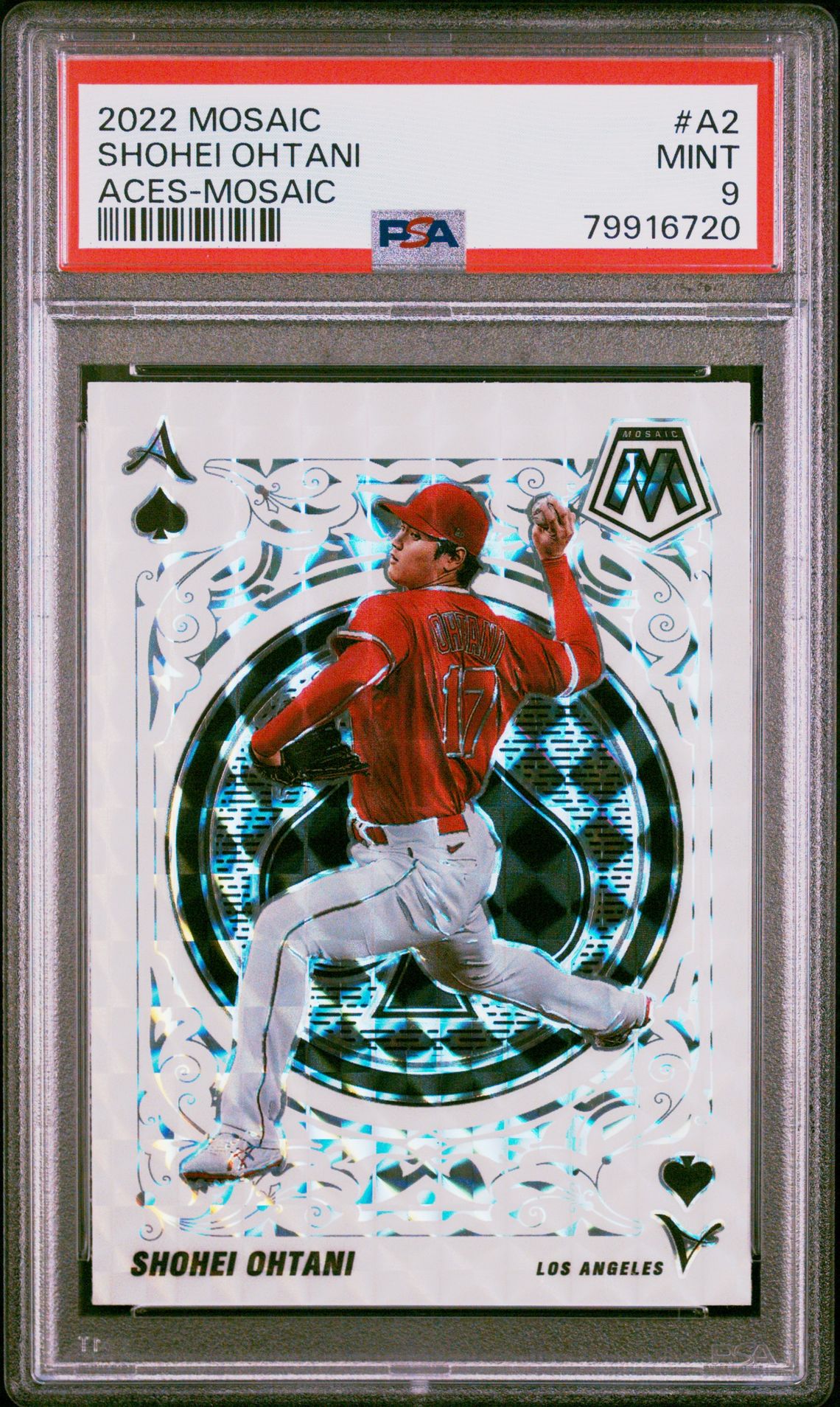 2022 Panini PANINI MOSAIC ACES ACES-MOSAIC #A2 Shohei Ohtani front
