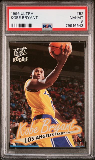 1996 Ultra 52 Kobe Bryant Rookie Card – PSA NM-MT 8 on Goldin Auctions