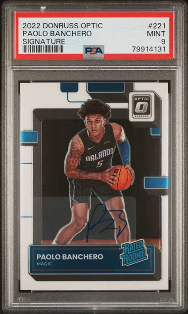 2022 Panini Donruss Optic Rated Rookie #221 Paolo Banchero front