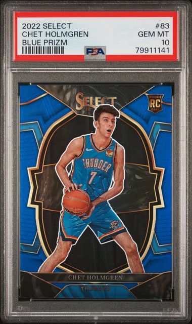 2022 Panini Select Blue #83 Chet Holmgren front