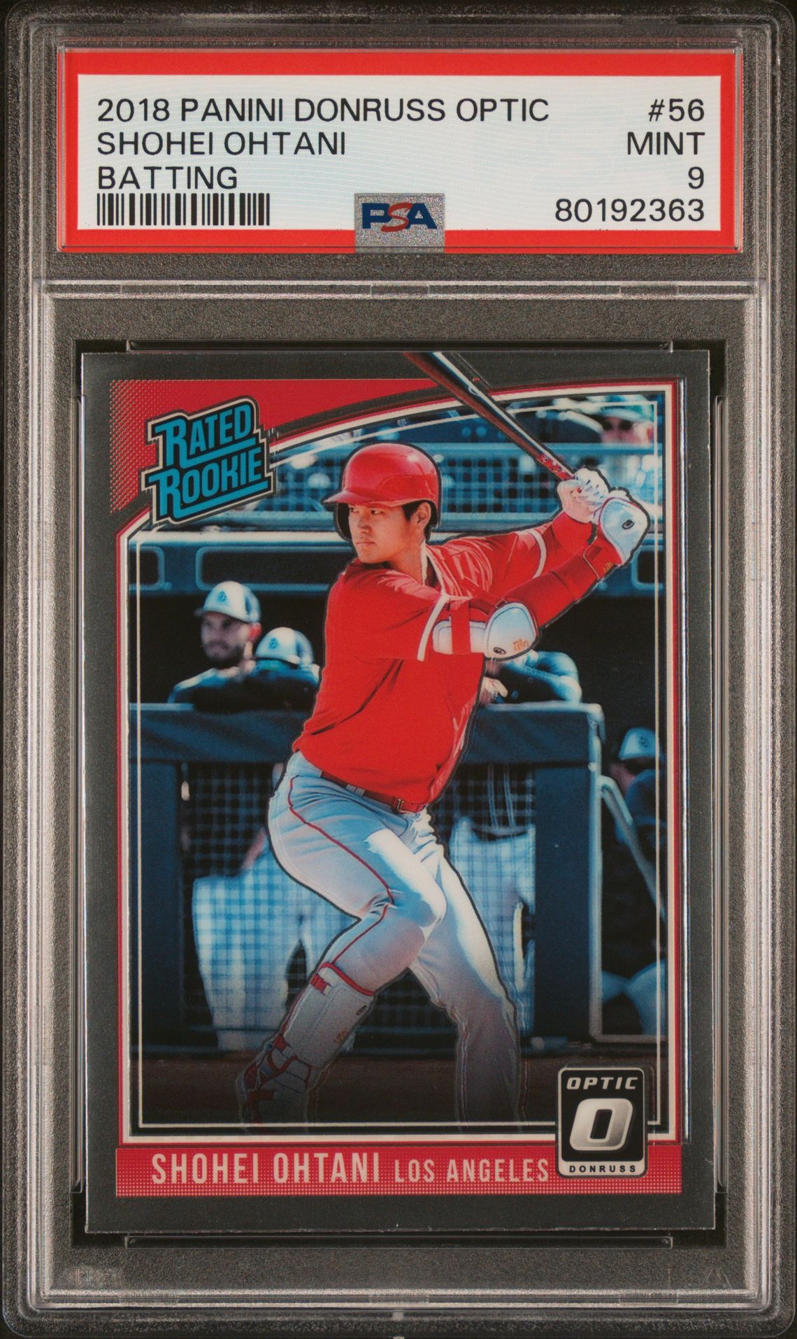 2018 Panini PANINI DONRUSS OPTIC Rated Rookie #56 Shohei Ohtani front