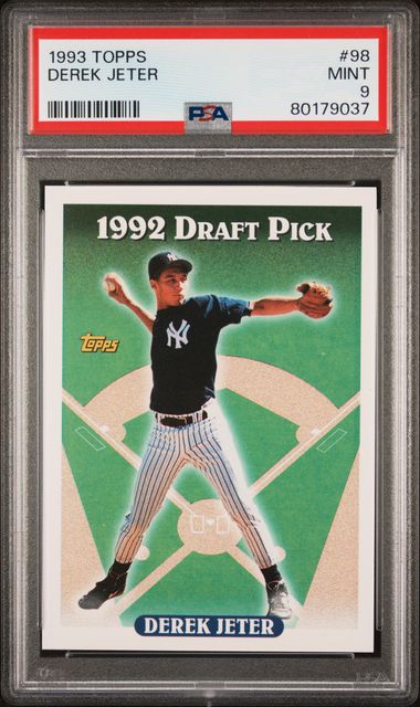 1993 Topps 98 Derek Jeter RC PSA hot 9 Mint