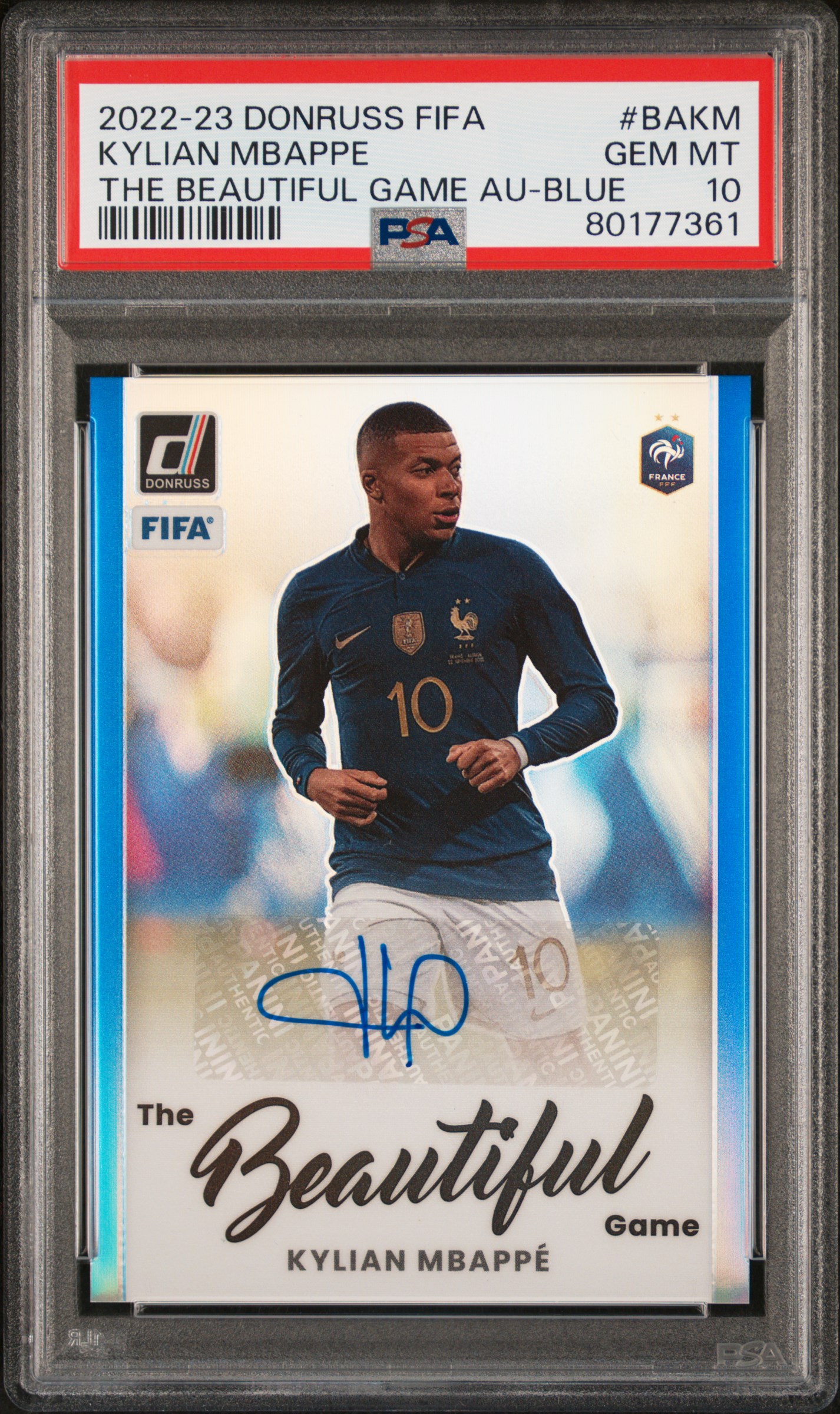 Image Kylian Mbappé image beautiful image beautiful - 2022 KYLIAN MBAPPE PANINI DONRUSS FIFA THE BEAUTIFUL GAME ...