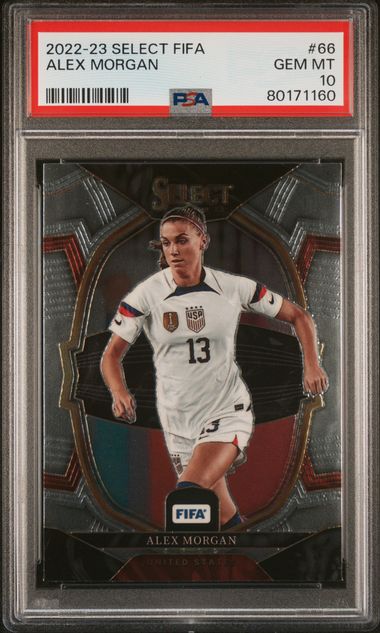 2022 Panini Select Fifa 66 Alex Morgan – PSA GEM MT 10 on Goldin