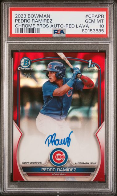 2023 Bowman Chrome BOWMAN CHROME PROSPECT AUTOGRAPHS Refractor #CPAPR Pedro Ramirez front