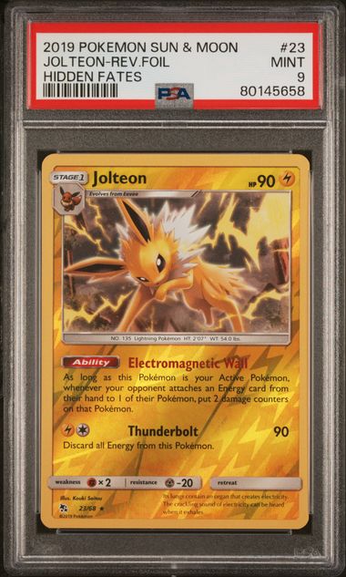 2019 Pokemon Sun & Moon Foil #23 Jolteon front