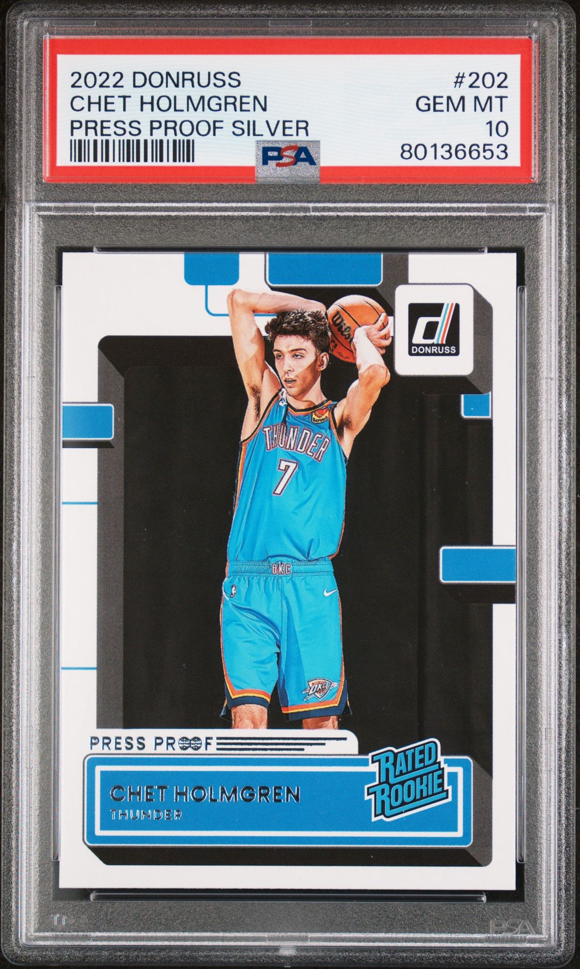 2022 Panini PANINI DONRUSS Silver #202 Chet Holmgren front