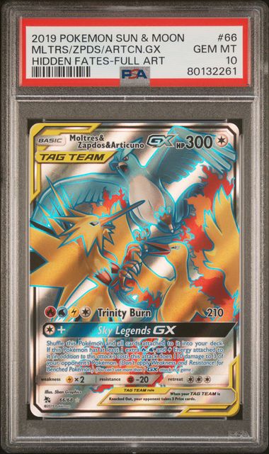 Articuno-GX Hidden Fates Pokemon Card