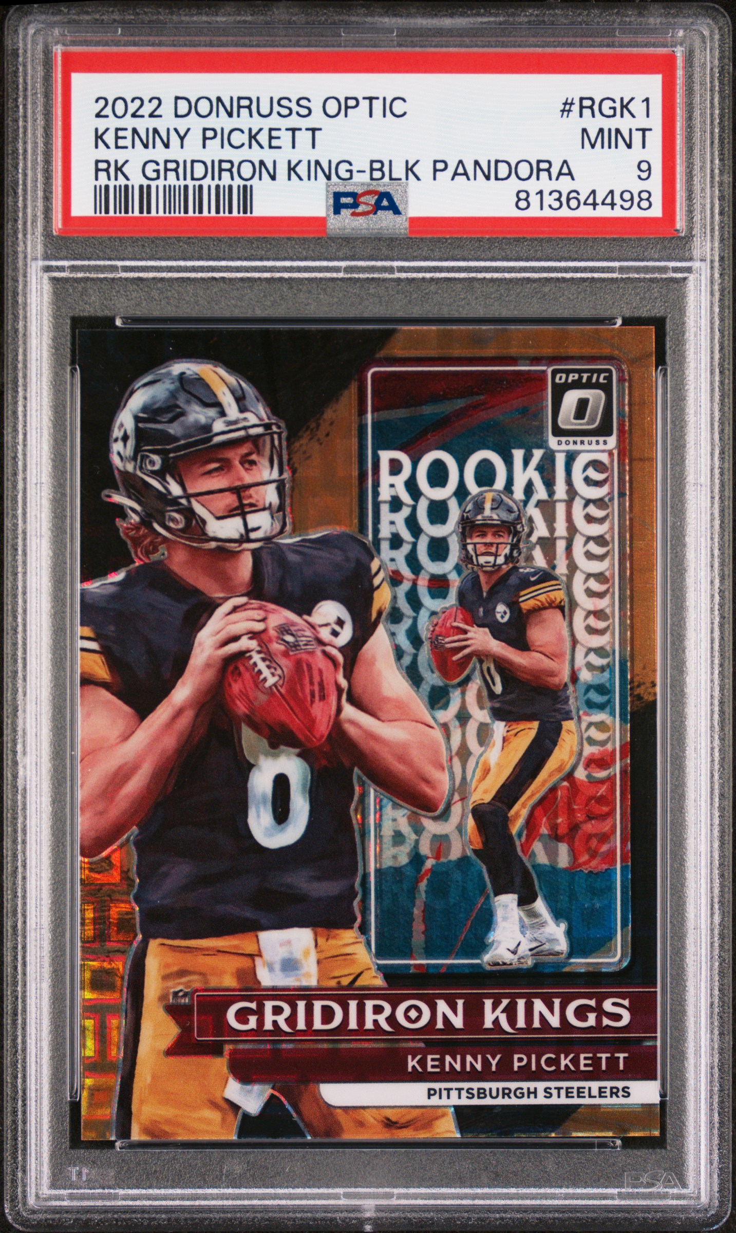 2022 PANINI DONRUSS OPTIC ROOKIE GRIDIRON KINGS #RGK1 KENNY PICKETT RK GRIDIRON KING-BLK PANDORA
