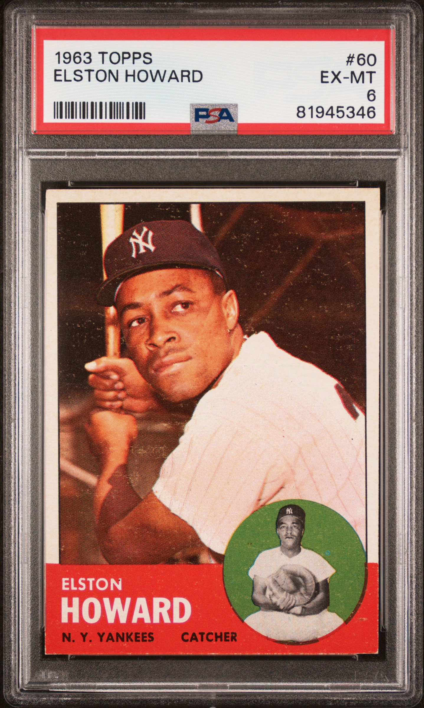 1963 TOPPS #60 ELSTON HOWARD