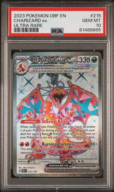 Pokemon Obsidian Flames - Poppy Ultra Rare Trainer Full Art #220/197 PSA 10  GEM